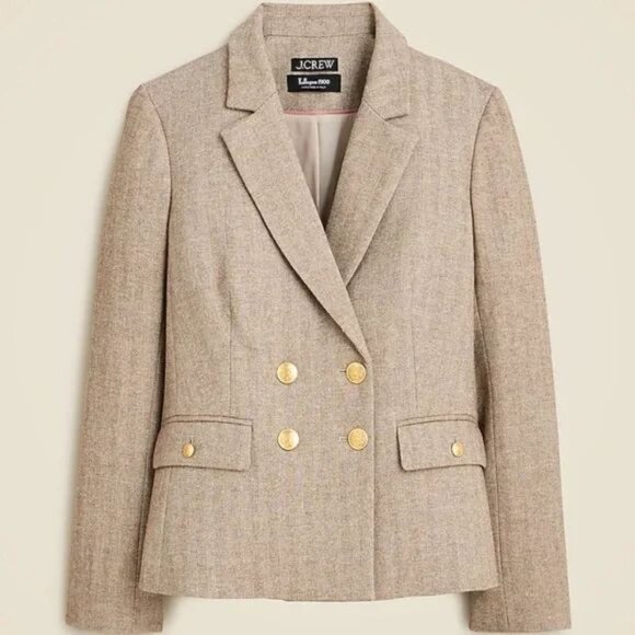 J. Crew Tan Brown Blazer Size 8 NWT - Picture 1 of 15